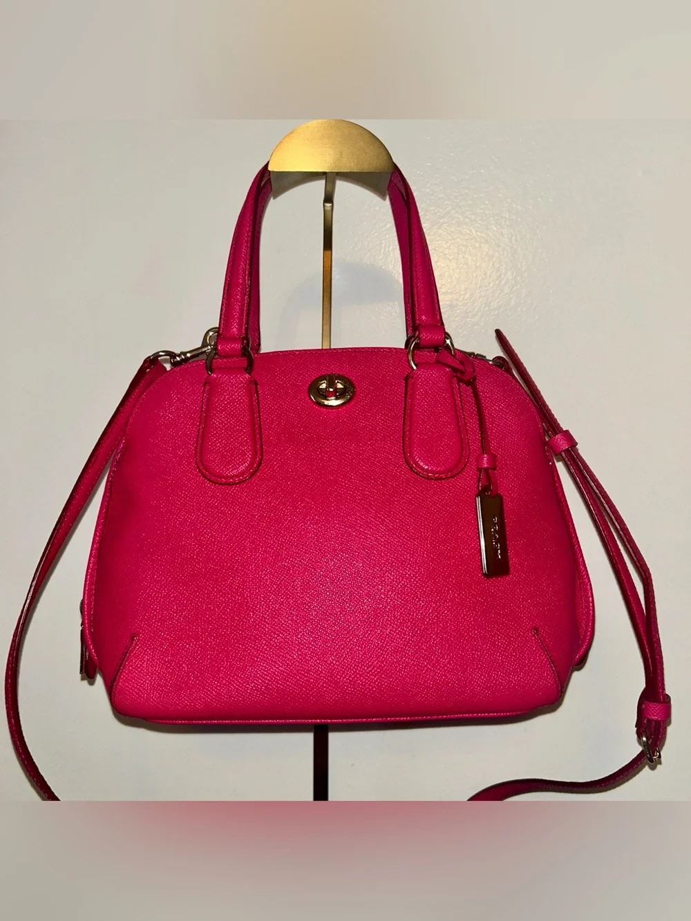 Coach Prince Street Mini Dome Satchel in Pink.  Original Hang Tag